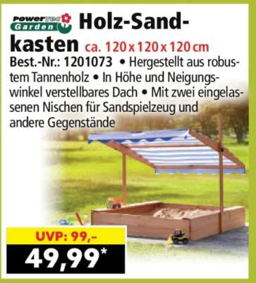 Holz-Sandkasten