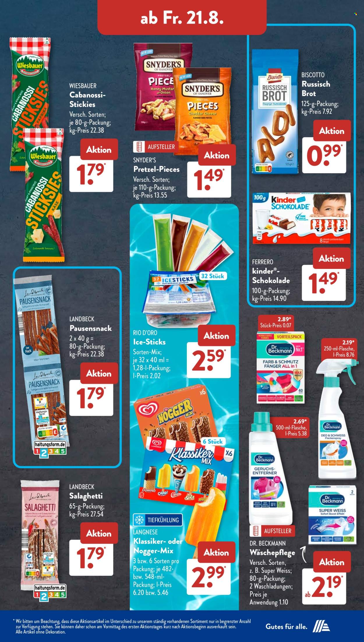ALDI SÜD Prospekte  - 17.08.2026 - 22.08.2026. Seite 22