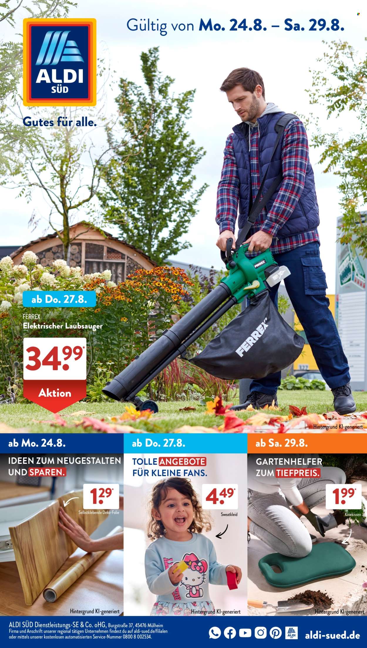 ALDI SÜD Prospekte  - 24.08.2026 - 29.08.2026. Seite 1