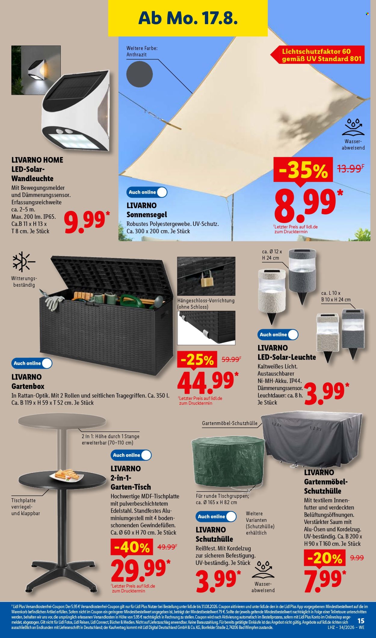Lidl Prospekte  - 17.08.2026 - 22.08.2026. Seite 33