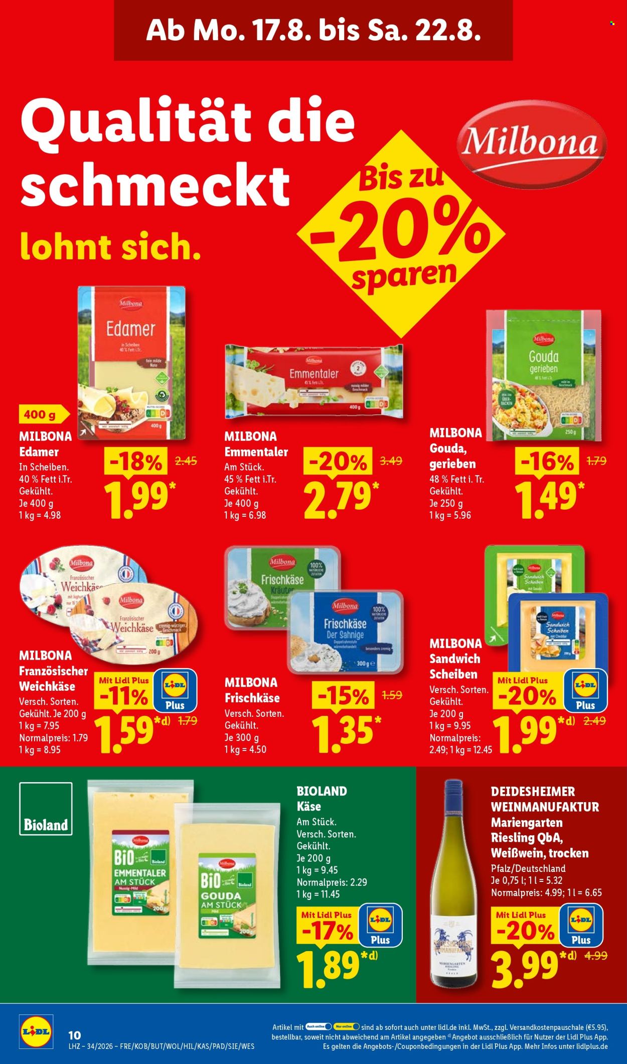 Lidl Prospekte  - 17.08.2026 - 22.08.2026. Seite 20