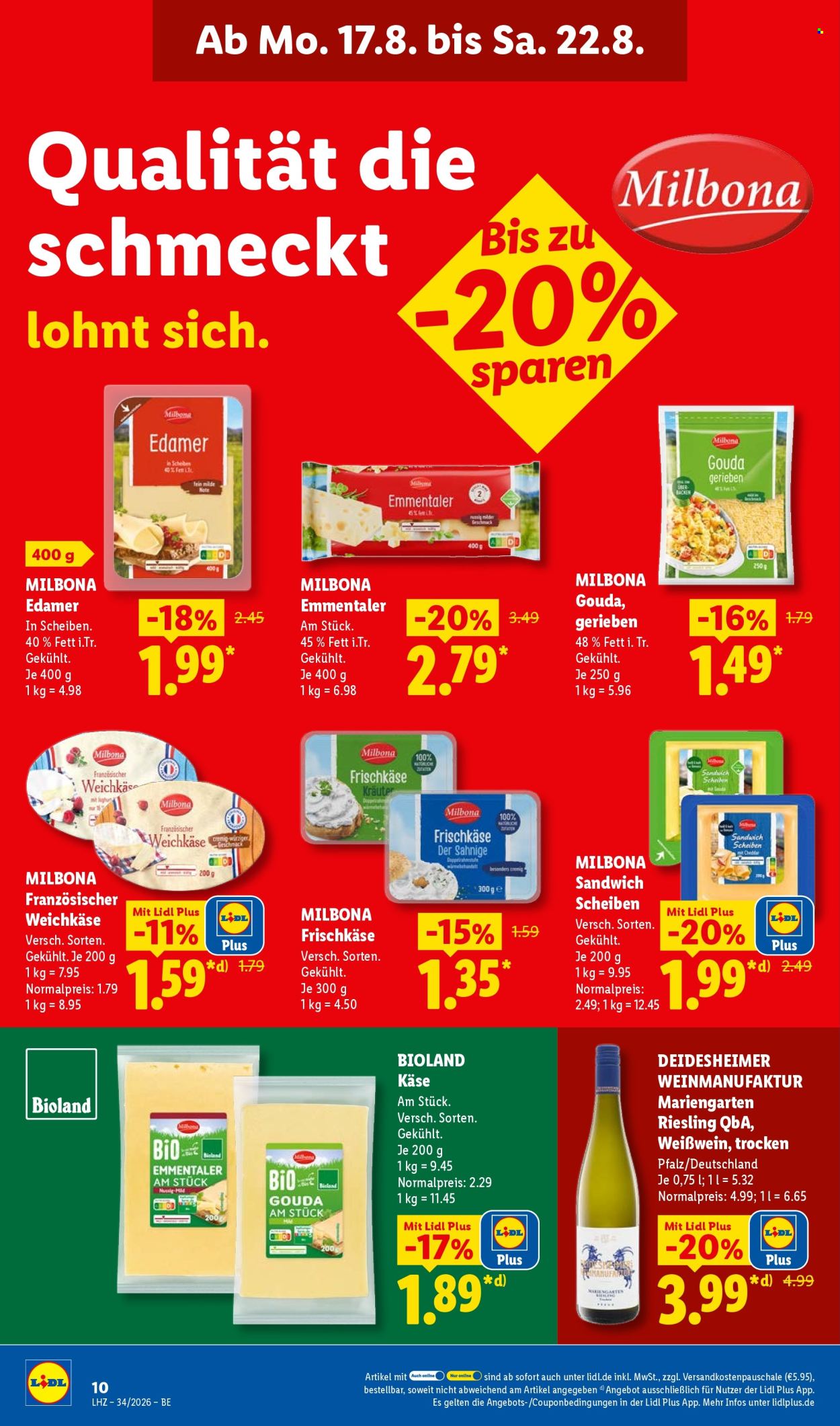 Lidl Prospekte  - 17.08.2026 - 22.08.2026. Seite 20