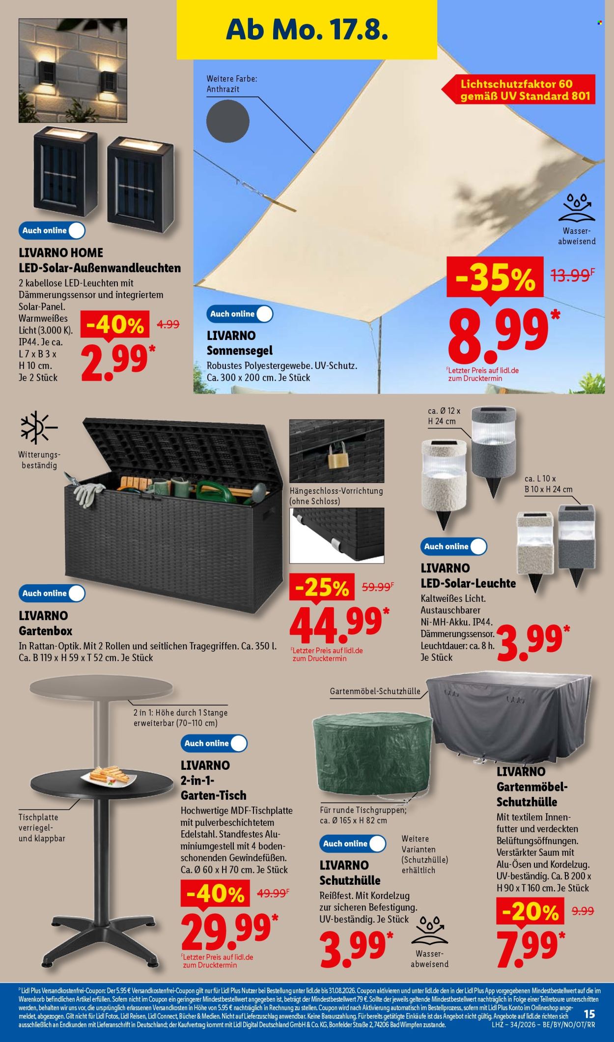 Lidl Prospekte  - 17.08.2026 - 22.08.2026. Seite 33