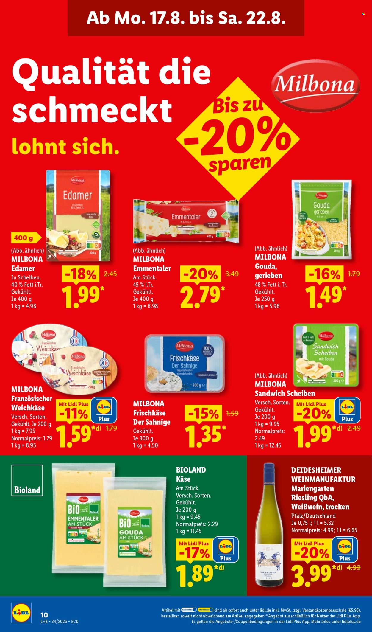 Lidl Prospekte  - 17.08.2026 - 22.08.2026. Seite 20