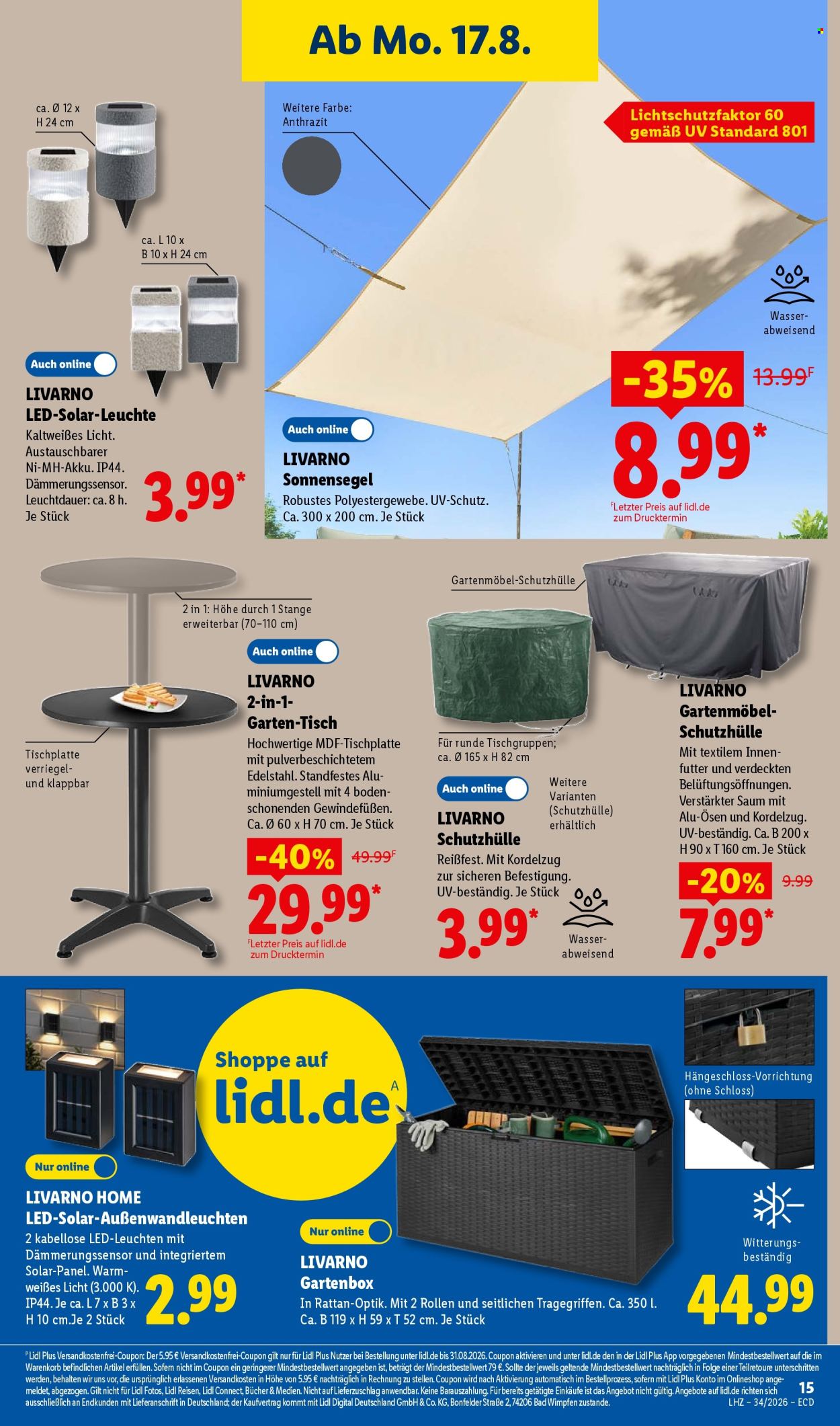 Lidl Prospekte  - 17.08.2026 - 22.08.2026. Seite 33