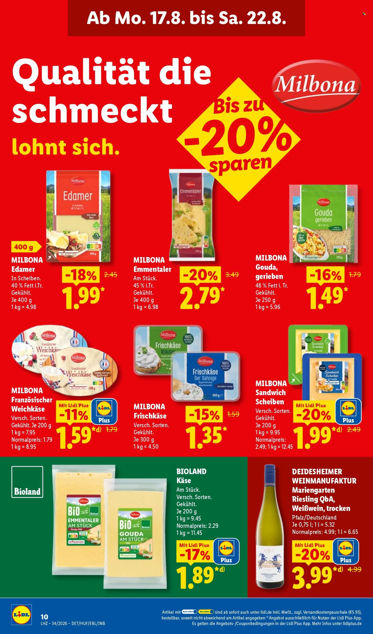 Lidl Prospekte  - 17.08.2026 - 22.08.2026. Seite 20