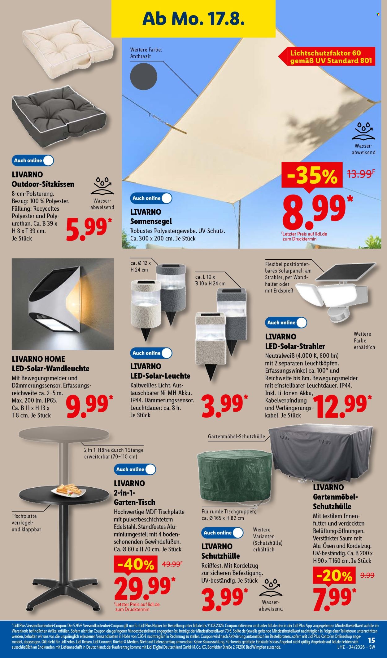Lidl Prospekte  - 17.08.2026 - 22.08.2026. Seite 33
