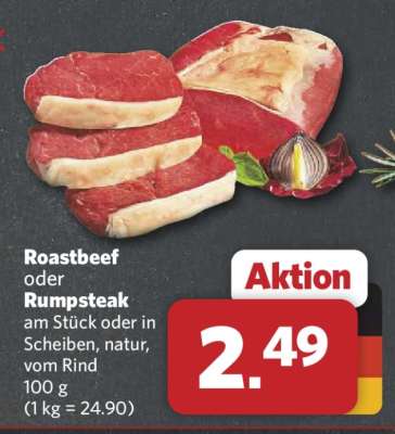 Roastbeef oder Rumpsteak