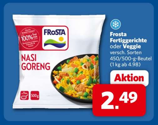 Frosta Fertiggerichte oder Veggie