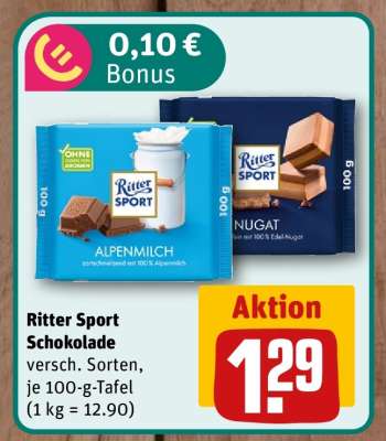 Ritter Sport Schokolade