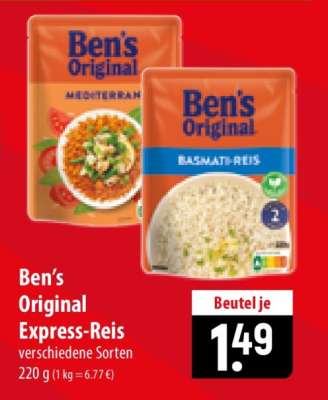 Ben’s Original Express Reis*