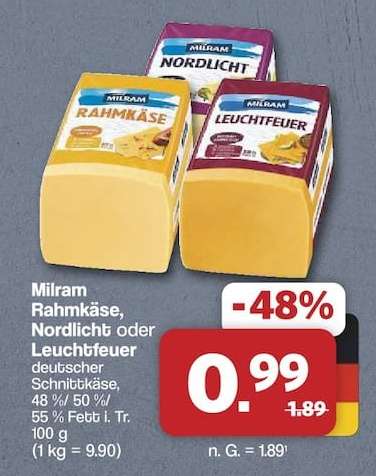Milram Rahmkäse, Nordlicht oder Leuchtfeuer