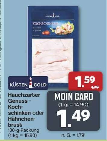 Küsten Gold Kochschinken oder Hähnchenbrust