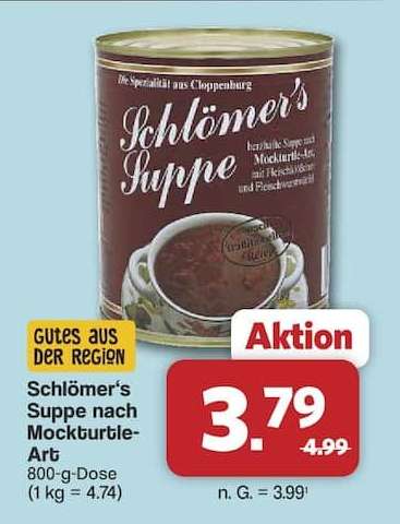 Schlömer’s Suppe nach Mockturtle-Art