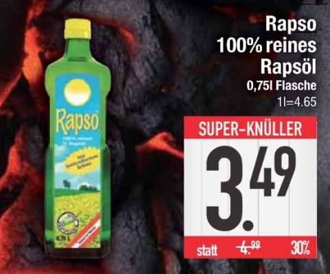 Rapso 100 % reines Rapsöl