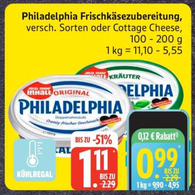 PHILADELPHIA Frischkäsezubereitung