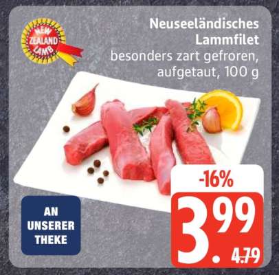 Neuseeländisches Lammfilet