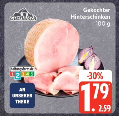 Gekochter Hinterschinken