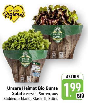 Unsere Heimat Bio Bunte Salate