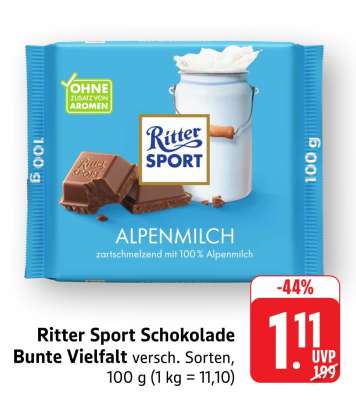 Ritter Sport Schokolade Bunte Vielfalt