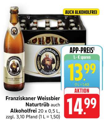 Franziskaner Weissbier Naturtrüb