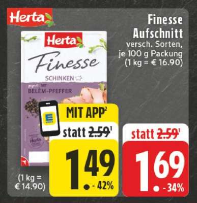 HERTA Finesse Aufschnitt