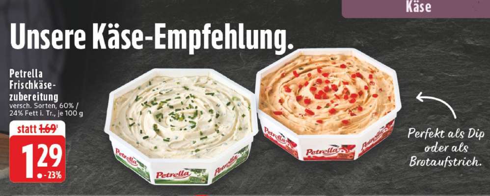 Petrella Frischkäsezubereitung