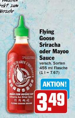 Flying Goose Sriracha oder Mayoo Sauce