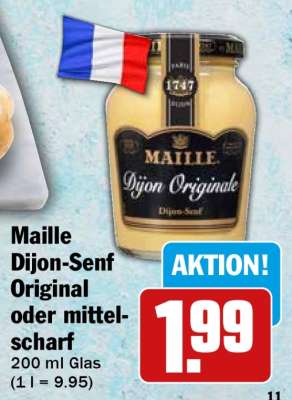 Maille Dijon-Senf Original oder mittelscharf