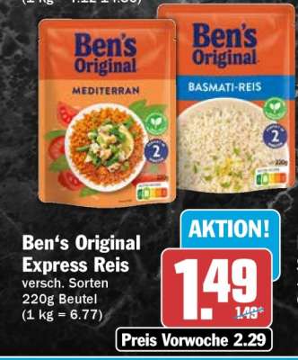 Ben’s Original Express Reis*