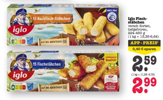 Iglo Fischstäbchen