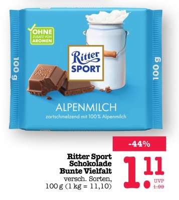 Ritter Sport Schokolade Bunte Vielfalt