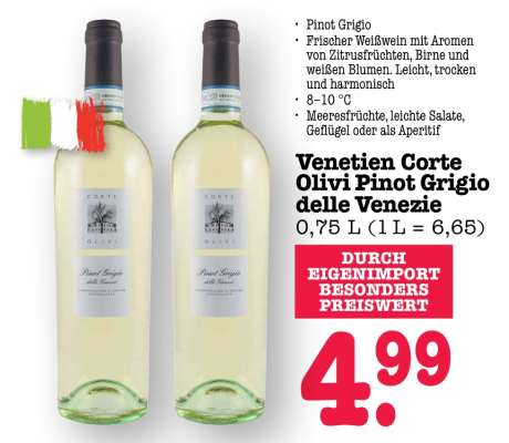 Venetien Corte Olivi Pinot Grigio delle Venezie