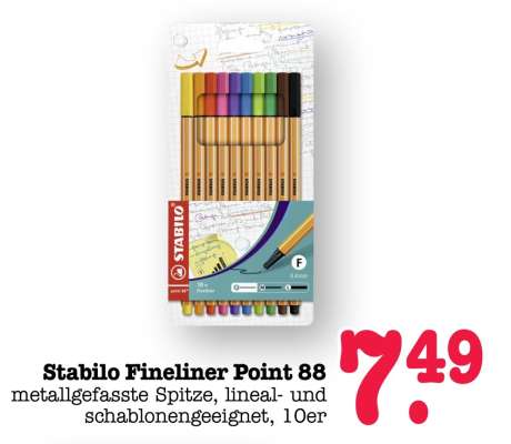 STABILO Fineliner Point 88