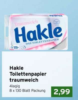 Hakle Toilettenpapier Traumweich