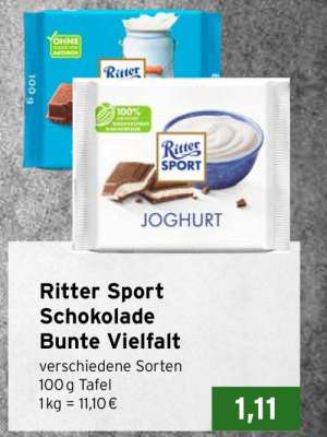 Ritter Sport Schokolade Bunte Vielfalt
