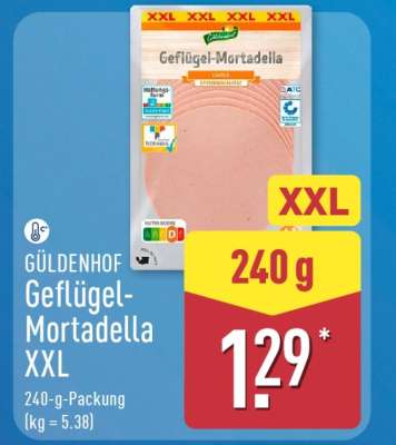 GÜLDENHOF Geflügel-Mortadella XXL
