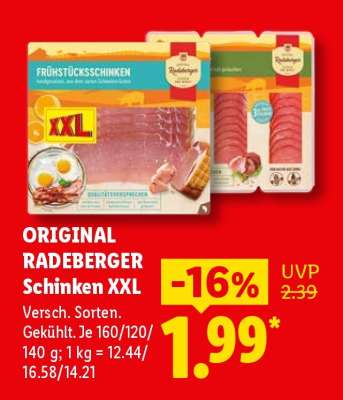 ORIGINAL RADEBERGER Schinken XXL
