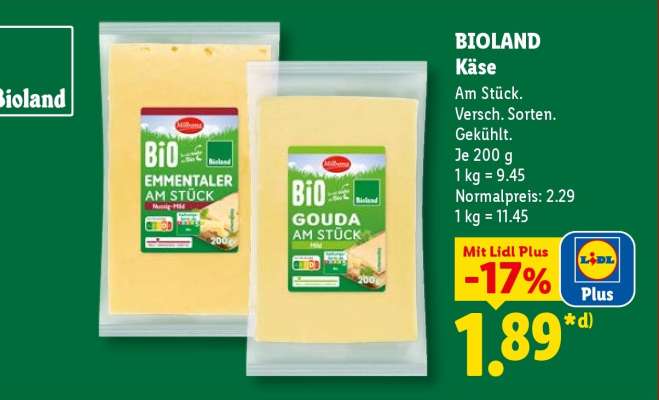 Bioland Käse
