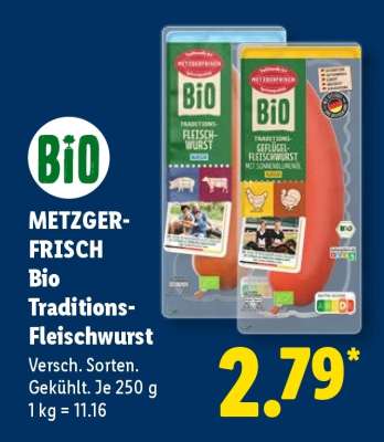 METZGER-FRISCH Bio Traditions-Fleischwurst