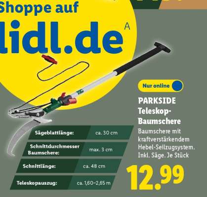 PARKSIDE Teleskop-Baumschere