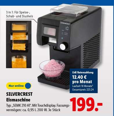 SILVERCREST Eismaschine