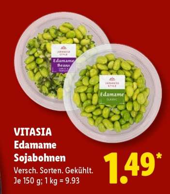 Vitasia Edamame Sojabohnen