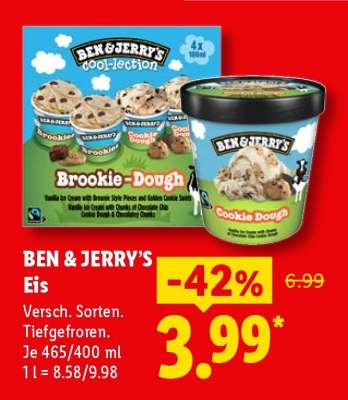 BEN & JERRY’S Eis