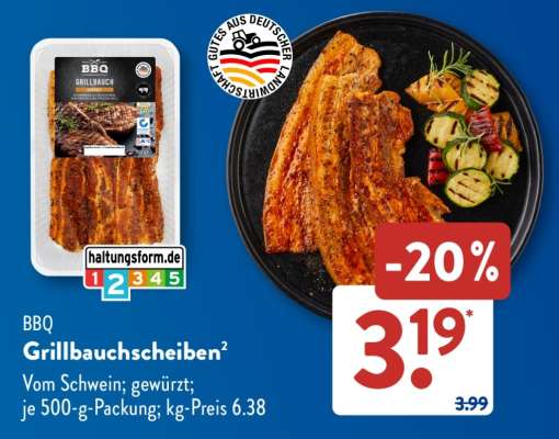 BBQ Grillbauchscheiben