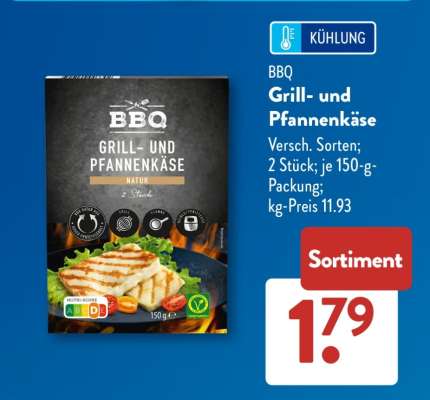 BBQ Grill- und Pfannenkäse