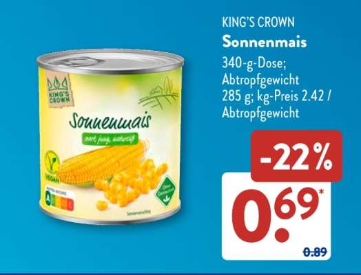 KING'S CROWN Sonnenmais