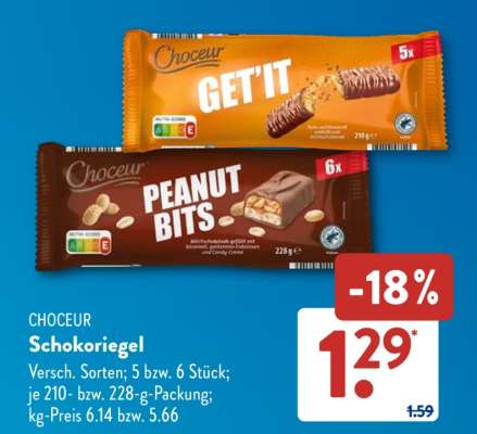 CHOCEUR Schokoriegel