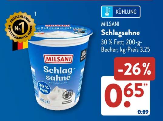 MILSANI Schlagsahne