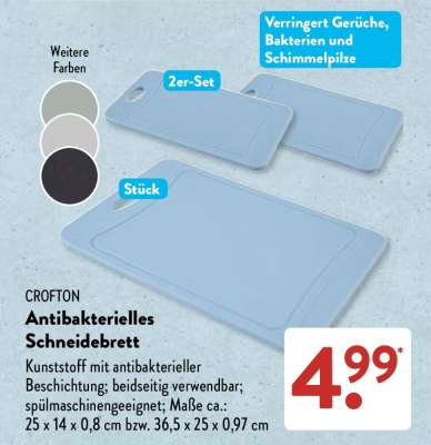 CROFTON Antibakterielles Schneidebrett